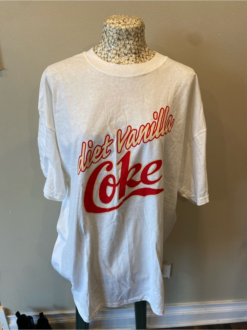Y2K Diet Vanilla Coke Promotional Graphic Tee - White & Red